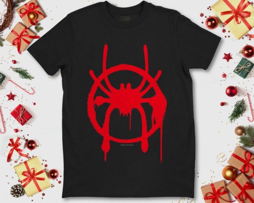 Marvel Spider-Man Spiderverse Miles Symbol Tag T-Shirt