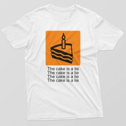 Mens Cake is a Lie T-Shirt