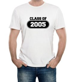 Mens Class of 2005 College School Graduation T-Shirt