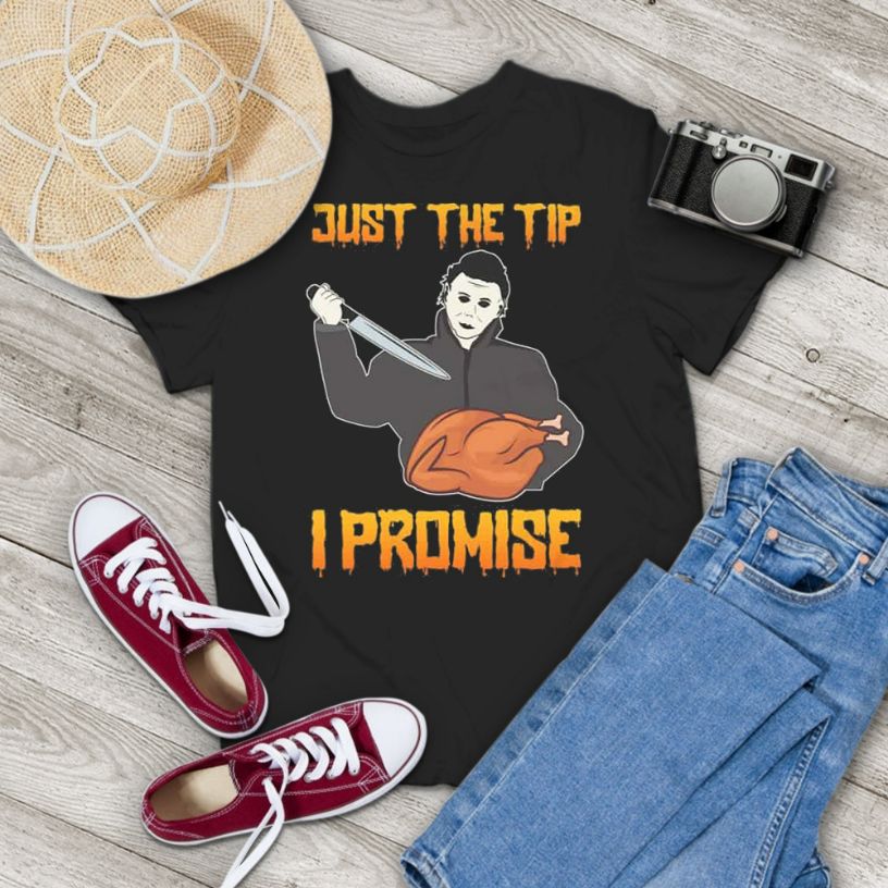 Michael Myers Just The Tip I Promise Turkey Vintage T-Shirt