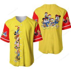 Mickey And Friend Personalized 3d Baseball Jersey