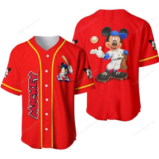 Mickey Personalized 3d Baseball Jersey