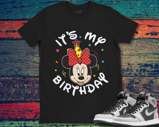 Minnie Mouse Its My Birthday Mickey Birthday Disney Vintage Unisex Gift T-Shirt