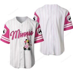 Minnie Personalized 3d Baseball Jersey