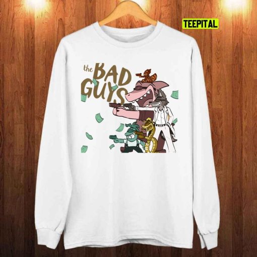 Money And Shot The Bad Guys Cartoon 2022 Unisex T-Shirt