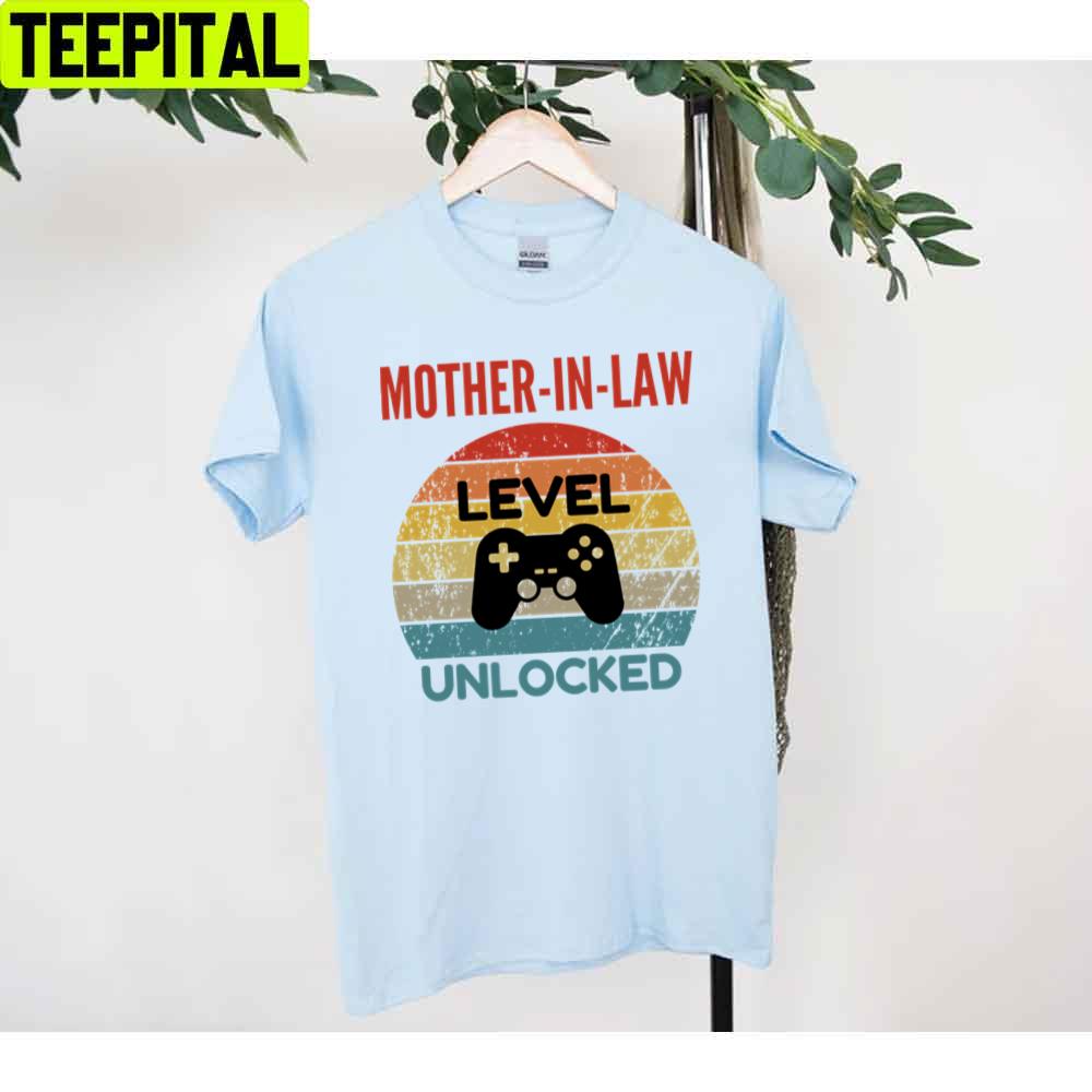 Mother In Law Level Unlocked Gamer Mother’s Day Unisex T-Shirt