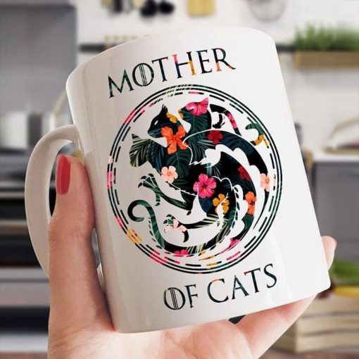 Mother Of Cats Premium Sublime Ceramic Coffee Mug White