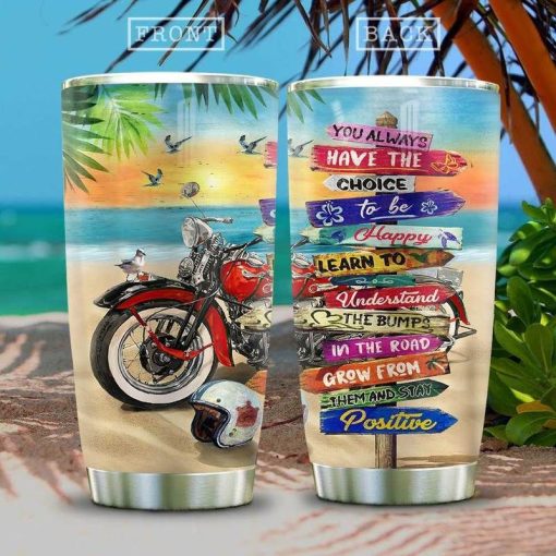 Motorcycle Beach Stainless Steel Cup