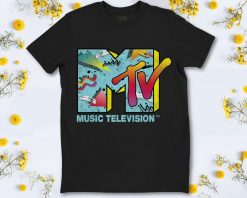 MTV Classic MTV Logo 80s Print Design T-Shirt