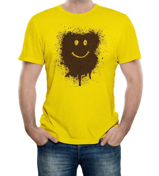 Muddy Smiley Face Mens T-Shirt