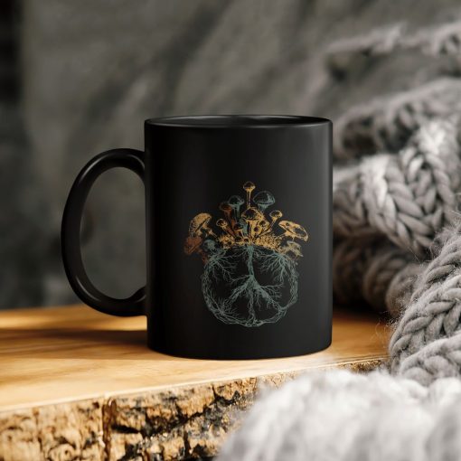 Mushroom Peace Ceramic Coffee Mug