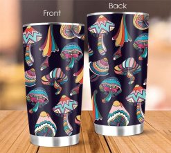 Mushroom Trippy Lsd Psychedelic Skinny Stainless Steel Cup