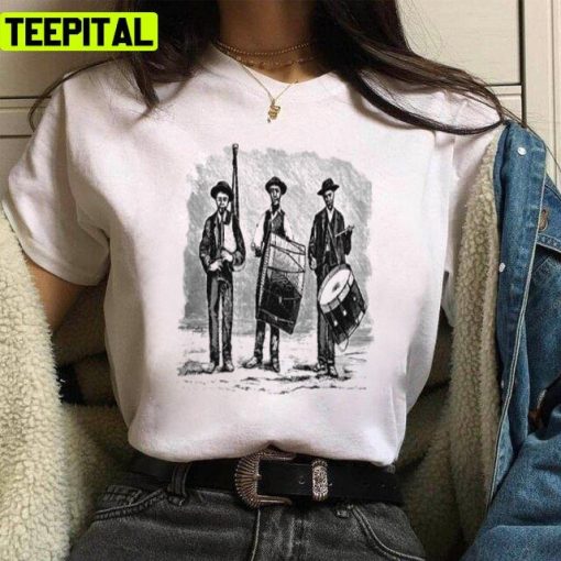 Musicians Playing Beautiful Black And White Art Unisex T-Shirt