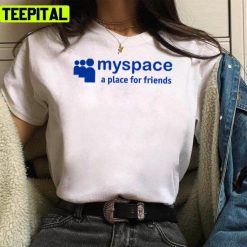 Myspace Logo White Design Unisex T-Shirt