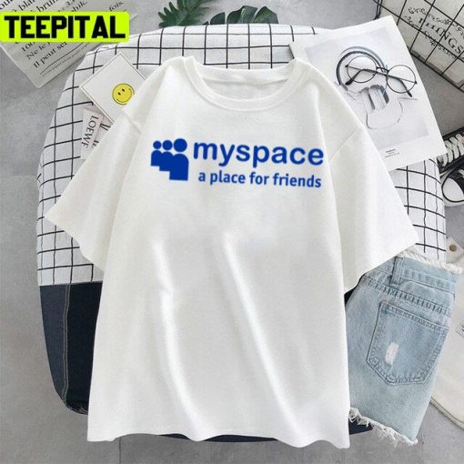 Myspace Logo White Design Unisex T-Shirt