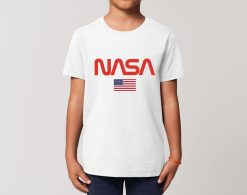 Nasa Logo US Flag Kids T-Shirt