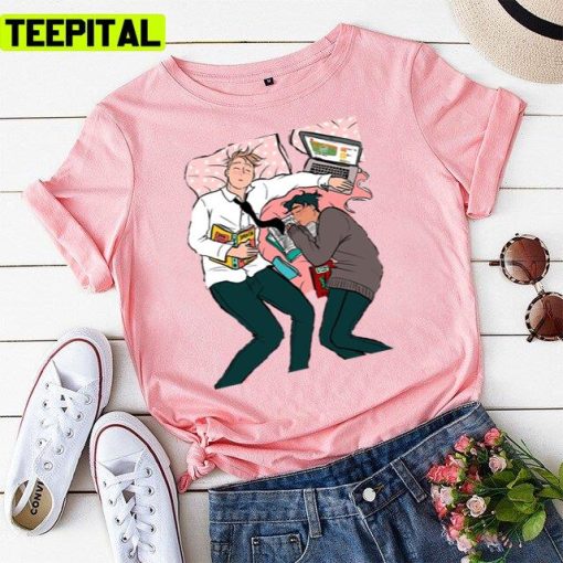 Nick & Charlie Heartstopper Cute Art Unisex T-Shirt