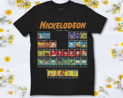 Nickelodeon Periodic Table Of Characters Graphic T-Shirt