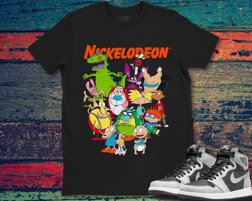 Nickelodeon Rugrats Group Shot All Retro 90s Characters  Unisex Gift T-Shirt