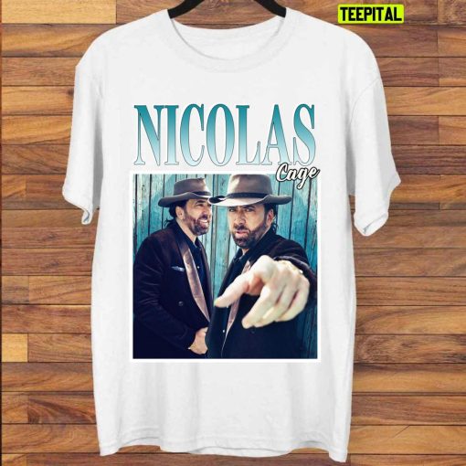 Nicolas Cage Vintage 90s Style Bootleg Actor Unisex T-Shirt