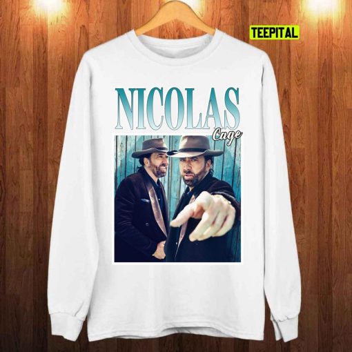 Nicolas Cage Vintage 90s Style Bootleg Actor Unisex T-Shirt