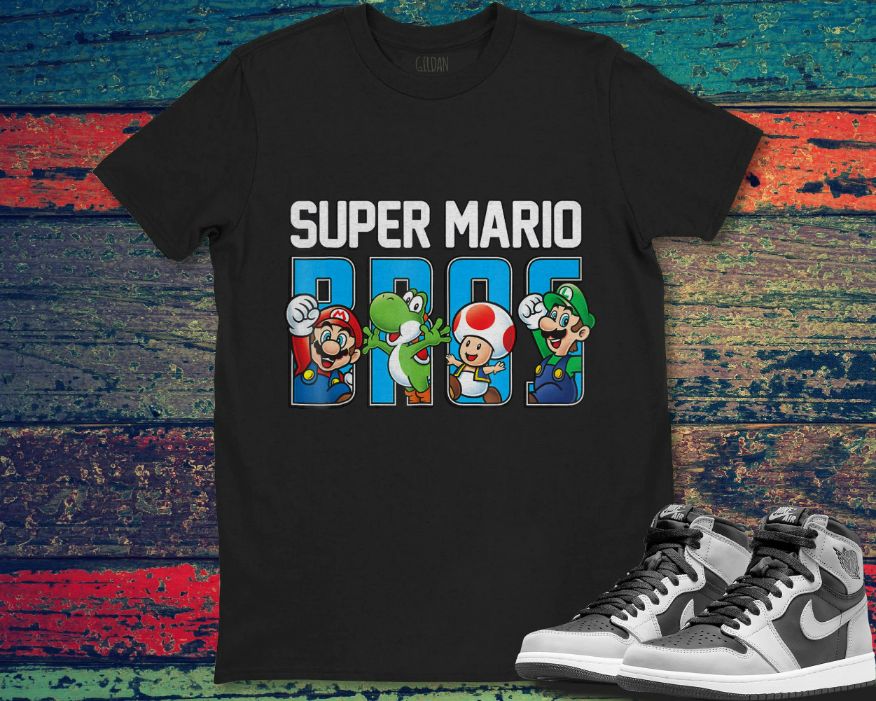 Nintendo Super Mario Bros Splash GraphicUnisex Gift T-Shirt