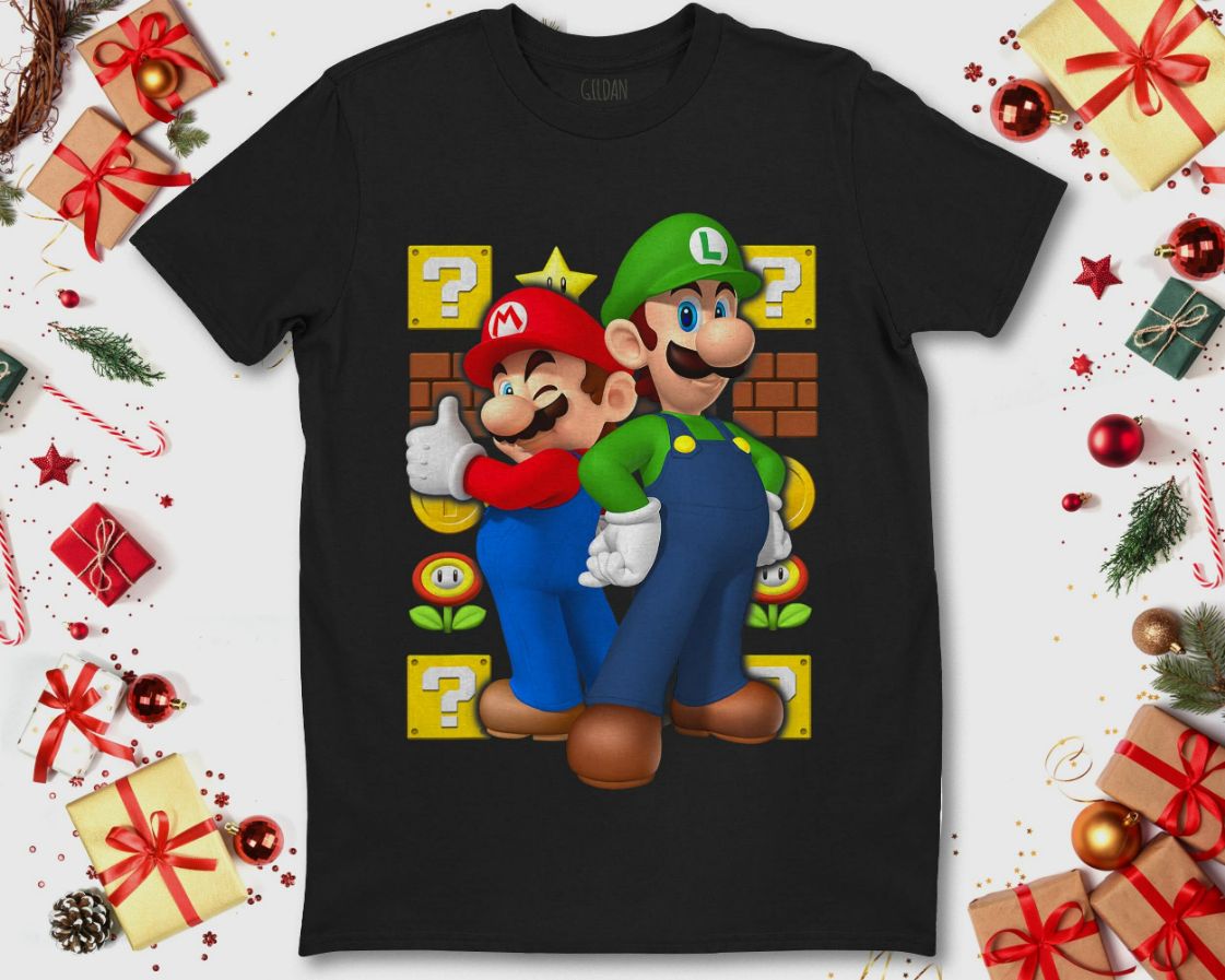 Nintendo Super Mario Luigi Thumbs Up Graphic T-Shirt