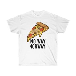 No Way Norway Pizza With Anchovies Unisex Ultra Cotton Tee Shirt