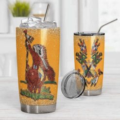 Nudie Suit Native American Glitter Stainless Steel Cup