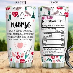 Nurse Definition Nutrition Facts Funny Stainless Steel Cup