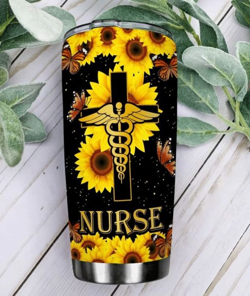 Nursed Sunflower Stainless Steel Cup