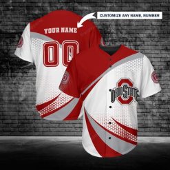 Ohio State Buckeyes Personalized Baseball Jersey 256