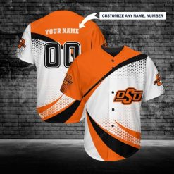 Oklahoma State Cowboys Personalized Baseball Jersey 257