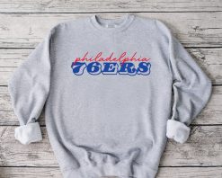 Old School Logo Style Philadelphia 76ers Nba Basketball Unisex Sweatshirt