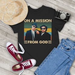 On A Mission From God Vintage 80s Comedy Movie Vintage T-Shirt