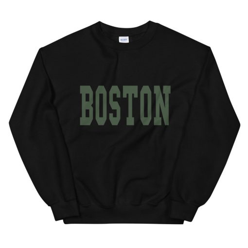 Only Green Text Basketball Unisex Sweatshirt