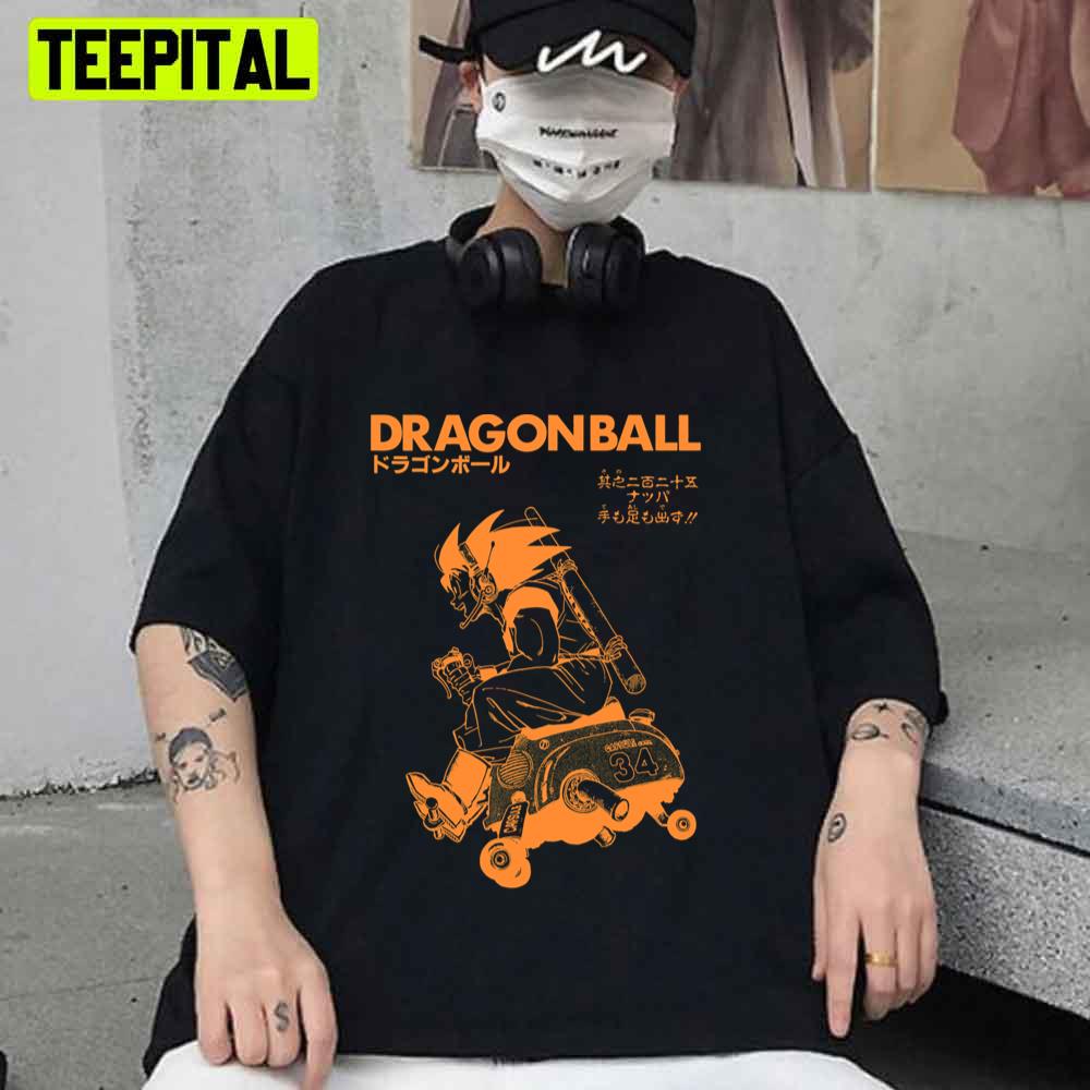 Orange Goku Dragon Ball Anime Unisex T-Shirt