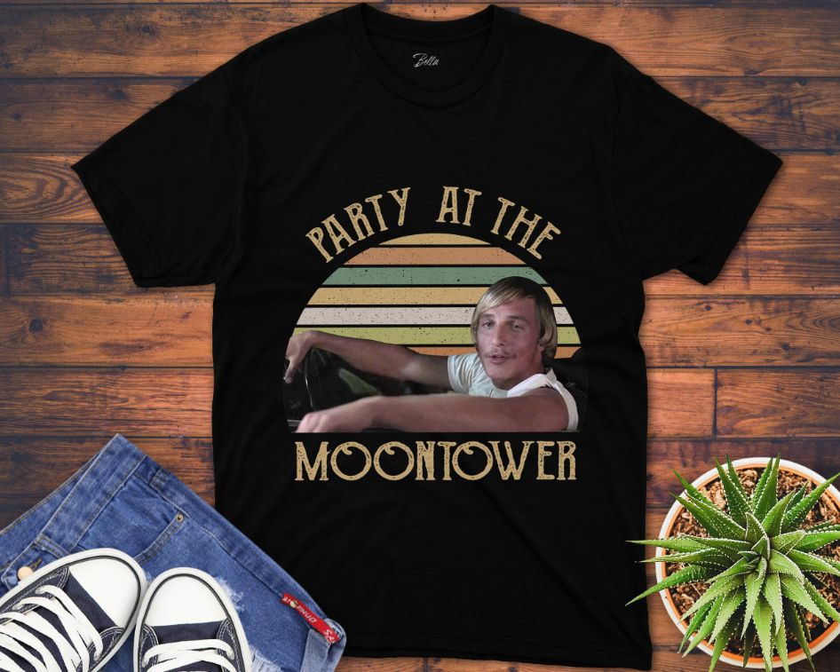 Party At The Moontower Retro Vintage Unisex Gift T-Shirt