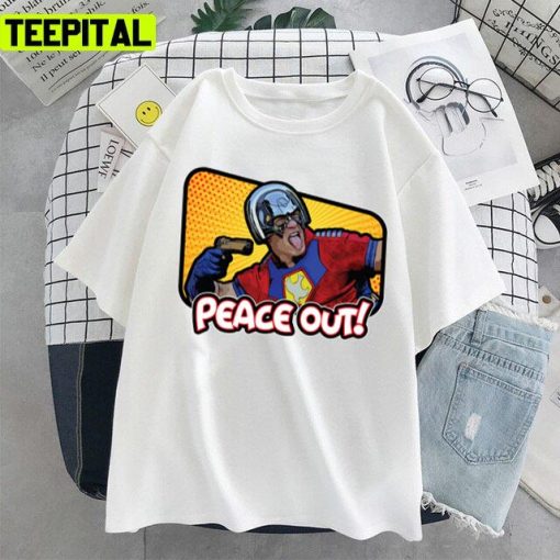 Peacemaker ‘peace Out’ Costume Retro Unisex T-Shirt