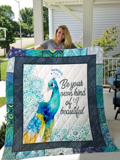 Peacock Be Your Own Beautiful Quilt Blanket