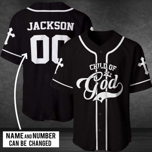 Personalized Name And Number B&ampampw Child Of God Baseball Jersey 240521h