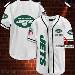 Personalized Nfl New York Jets Logo 3d Baseball Jersey