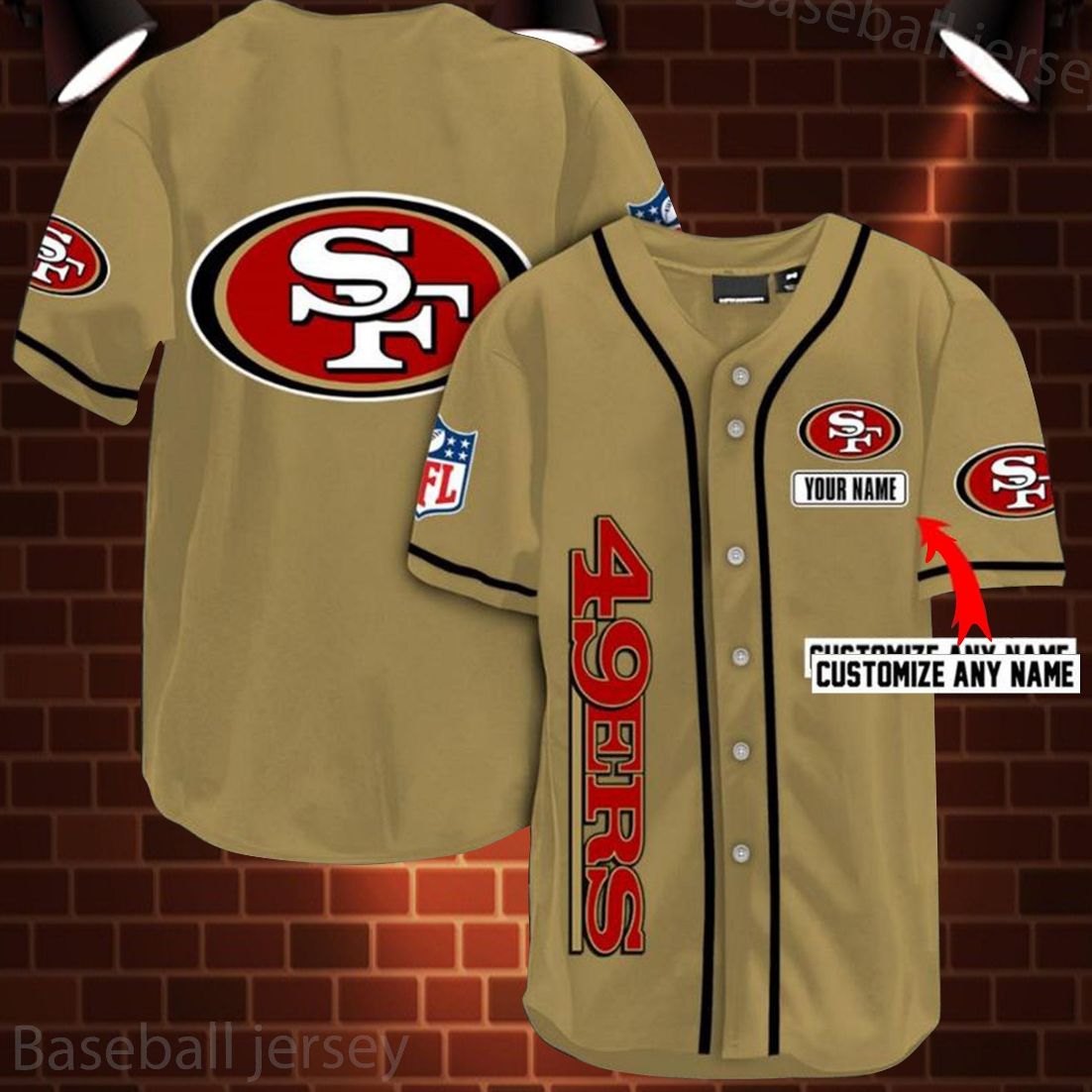 49ers brown jersey
