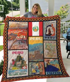 Peru Go With Grace Quilt Blanket