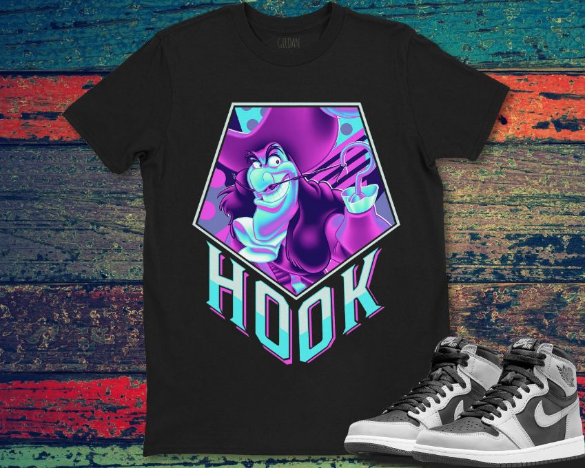 Peter Pan Captain Hook Pop Art Graphic Disney Unisex Gift T-Shirt