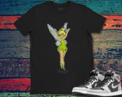 Peter Pan Tinker Bell Watercolor Sketch Disney Unisex Gift T-Shirt