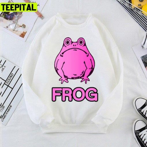 Pink Frog Who Lets The Frogs Out Design Unisex T-Shirt