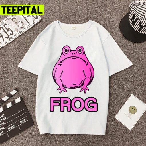 Pink Frog Who Lets The Frogs Out Design Unisex T-Shirt