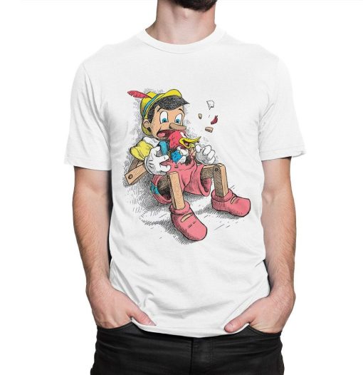 Pinocchio and Woody Woodpecker Funny T-Shirt
