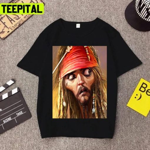 Pirates Of The Caribbean Captain Jack Sparrow Johnny Depp Unisex T-Shirt